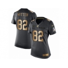 Women's Nike Dallas Cowboys #82 Jason Witten Limited Black Gold Salute to Service NFL Jersey
