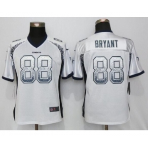 Women's Nike Dallas Cowboys #88 Dez Bryant Drift Fashion White Jerseys