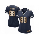 Women's Nike Dallas Cowboys #88 Dez Bryant Elite Navy Gold Team Color NFL Jersey
