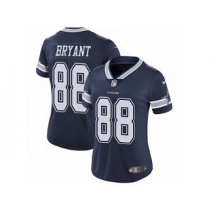 Women's Nike Dallas Cowboys #88 Dez Bryant Vapor Untouchable Limited Navy Blue Team Color NFL Jersey