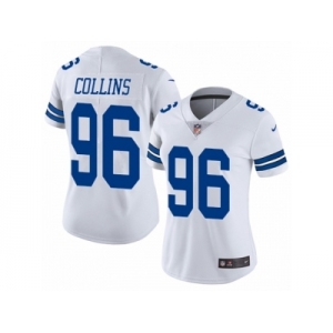 Women's Nike Dallas Cowboys #96 Maliek Collins Vapor Untouchable Limited White NFL Jersey