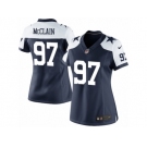 Women's Nike Dallas Cowboys #97 Terrell McClain Limited Navy Blue Throwback Alternate NFL Jersey