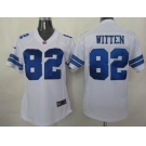 nike women nfl dallas cowboys #82 witten white[nike]