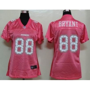 nike women nfl jersey dallas cowboys #88 bryant pink[2012 fem fan]