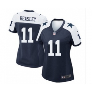 nike women nfl jerseys dallas cowboys #11 beasley blue[Elite thankgivings][beasley]