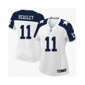 nike women nfl jerseys dallas cowboys #11 beasley white[Elite thankgivings][beasley]