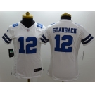 nike women nfl jerseys dallas cowboys #12 staubach white[nike]