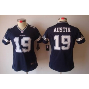 nike women nfl jerseys dallas cowboys #19 austin blue[nike limited]