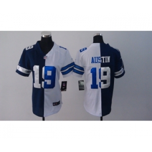 nike women nfl jerseys dallas cowboys #19 austin white-blue[nike split]