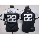 nike women nfl jerseys dallas cowboys #22 e.smith blue thankgivings[nike]