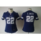 nike women nfl jerseys dallas cowboys #22 e.smith blue[nike]