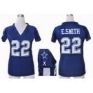 nike women nfl jerseys dallas cowboys #22 e.smitth blue[draft him ii top]