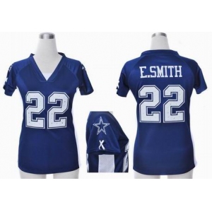 nike women nfl jerseys dallas cowboys #22 e.smitth blue[draft him ii top]