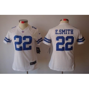nike women nfl jerseys dallas cowboys #22 e.smitth white[nike limited]