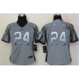 nike women nfl jerseys dallas cowboys #24 morris claiborne grey[Elite drift fashion]