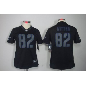 nike women nfl jerseys dallas cowboys #82 witten black[nike impact limited]