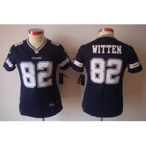 nike women nfl jerseys dallas cowboys #82 witten blue[nike limited]