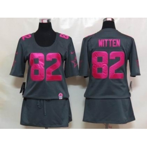 nike women nfl jerseys dallas cowboys #82 witten dk.grey[breast cancer awareness]