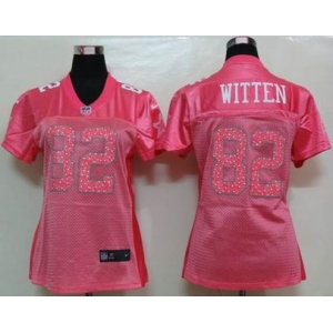 nike women nfl jerseys dallas cowboys #82 witten pink[2012 new]