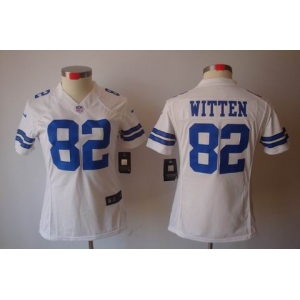 nike women nfl jerseys dallas cowboys #82 witten white[nike limited]