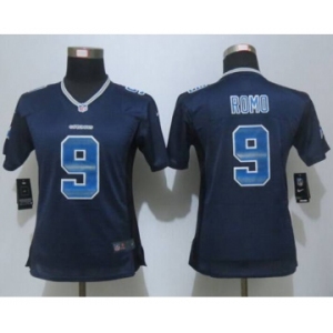 nike women nfl jerseys dallas cowboys #9 romo blue[Strobe Limited]