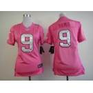 nike women nfl jerseys dallas cowboys #9 romo grey pink[nike love's]