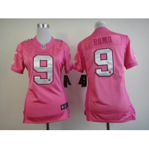 nike women nfl jerseys dallas cowboys #9 romo grey pink[nike love's]