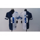 nike women nfl jerseys dallas cowboys #9 romo grey white-blue[nike split]