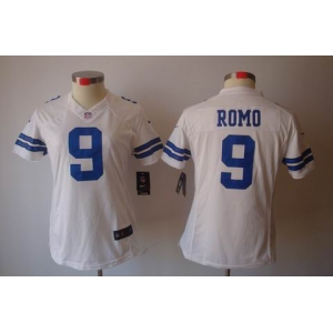 nike women nfl jerseys dallas cowboys #9 romo white[nike limited]