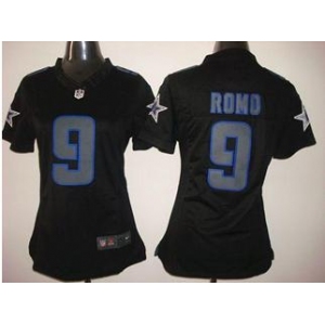 nike women nfl jerseys dallas cowboys #9 tony romo black[nike impact limited]