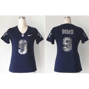 nike women nfl jerseys dallas cowboys #9 tony romo blue jerseys