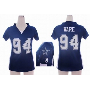 nike women nfl jerseys dallas cowboys #94 ware blue[draft him ii top]
