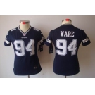nike women nfl jerseys dallas cowboys #94 ware blue[nike limited]