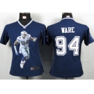 nike women nfl jerseys dallas cowboys #94 ware blue[portrait fashion]