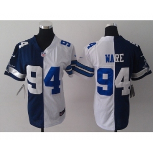 nike women nfl jerseys dallas cowboys #94 ware white-blue[Elite split]