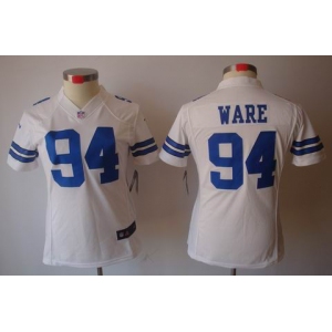 nike women nfl jerseys dallas cowboys #94 ware white[nike limited]