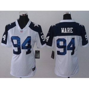 nike women nfl jerseys dallas cowboys #94 ware white[nike throwback]