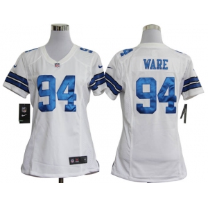 nike women nfl jerseys dallas cowboys #94 ware white[nike]