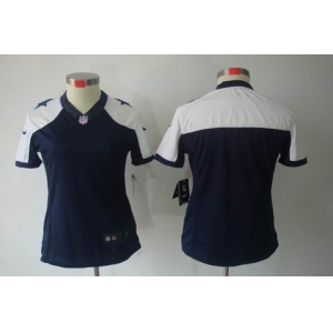 nike women nfl jerseys dallas cowboys blank blue[nike limited throwback]
