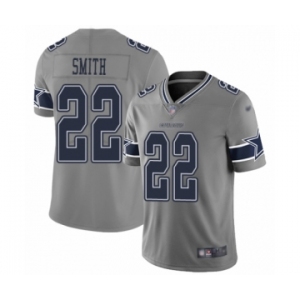 Youth Dallas Cowboys #22 Emmitt Smith Limited Gray Inverted Legend Football Jersey