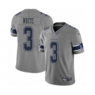 Youth Dallas Cowboys #3 Mike White Limited Gray Inverted Legend Football Jersey