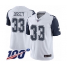 Youth Dallas Cowboys #33 Tony Dorsett Limited White Rush Vapor Untouchable 100th Season Football Jersey