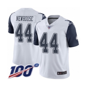 Youth Dallas Cowboys #44 Robert Newhouse Limited White Rush Vapor Untouchable 100th Season Football Jersey