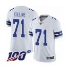 Youth Dallas Cowboys #71 La'el Collins White Vapor Untouchable Limited Player 100th Season Football Jersey