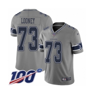 Youth Dallas Cowboys #73 Joe Looney Limited Gray Inverted Legend 100th Season Football Jersey