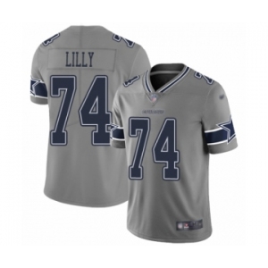 Youth Dallas Cowboys #74 Bob Lilly Limited Gray Inverted Legend Football Jersey