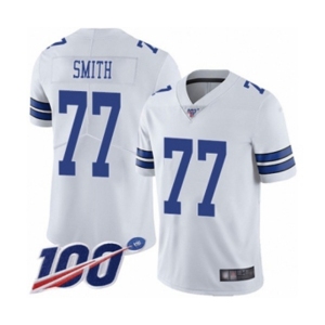 Youth Dallas Cowboys #77 Tyron Smith White Vapor Untouchable Limited Player 100th Season Football Jersey