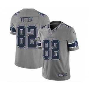 Youth Dallas Cowboys #82 Jason Witten Limited Gray Inverted Legend Football Jersey