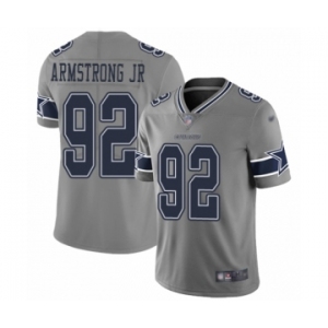 Youth Dallas Cowboys #92 Dorance Armstrong Jr. Limited Gray Inverted Legend Football Jersey