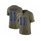 Youth Nike Dallas Cowboys #11 Cole Beasley Limited Olive 2017 Salute to Service NFL Jersey
